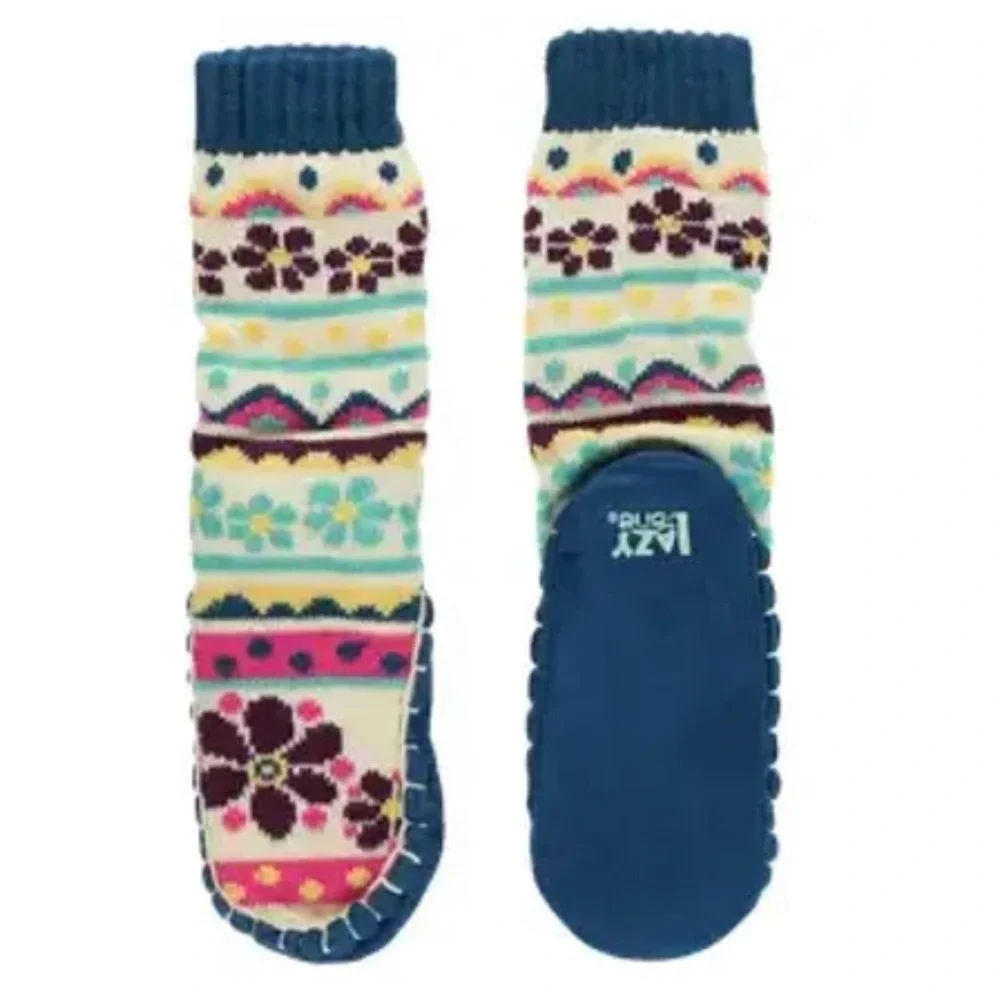 Lazy One MukLuk 'Flower Power' Slippers with Pom Pom